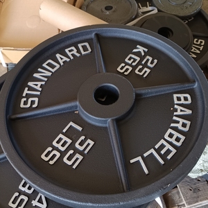 Grosir piring angkat besi kebugaran piring besi <span class=keywords><strong>Gym</strong></span> angkat besi cor piring berat - Product Image 5