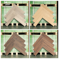 Parquet en vinyle SPC à clipser Chevron 4mm 8mm, motif chevrons