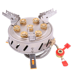 Vendite dirette della fabbrica fornello butano a sette stelle da campeggio stufa a <span class=keywords><strong>gas</strong></span> ad alta potenza da campeggio all'aperto - Product Image 1