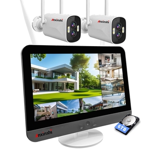 กล้องวงจรปิดไร้สาย 6MP 2CH HD แบบคู่เลนส์ CMOS รูปทรงกระบอก มองเห็นในเวลากลางคืน รองรับ H.265 บันทึกข้อมูลบนคลาวด์ สนทนาได้สองทาง ซูม 10 เท่า กันน้ำ - Product Image 1