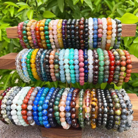 Pulsera de Piedras Naturales Apilables de 4mm, 6mm y 8mm, con Cristales de Piedras Preciosas, Estilo Feng Shui y Yoga, de Lujo, para Hombre, Fabricada por una Empresa con 20 Años de Experiencia