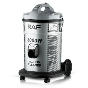 เครื่องดูดฝุ่นแบบถังเก็บฝุ่นขนาดใหญ่ 25 ลิตร RAF Strong Suction 3000W กำลังดูดทรงพลัง น้ำหนักเบา เสียงเบากว่า 78 เดซิเบล - Product Image 3