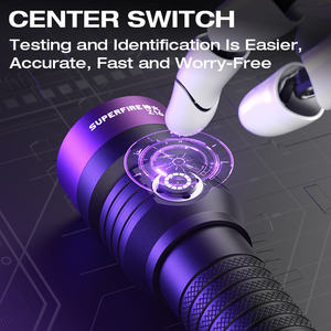 Mini Linterna UV de Aleación de Aluminio de 365nm, Luz Negra <span class=keywords><strong>Ultravioleta</strong></span> Pura Z16, LED de Alta Potencia de Grado Profesional, USB - Product Image 4