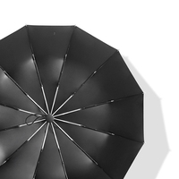 Sombrilla de sol plegable personalizada de 23 pulgadas y 12K de diseño clásico, sombrilla de lluvia a prueba de viento con impresiones de logotipo para viajes