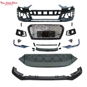Kit de <span class=keywords><strong>pare</strong></span>-chocs avant style RS4 <span class=keywords><strong>pour</strong></span> Audi A4 S4 B9 2017-2020, avec calandre et lèvre avant, kit de mise à niveau Facelift - Product Image 2