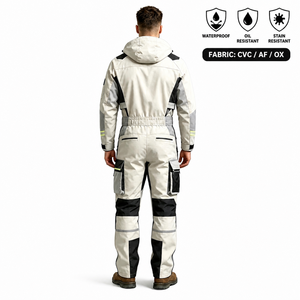 Overol de Trabajo para la Industria Petrolera y Química, con Capucha, Uniforme de Protección Industrial, Múltiples Bolsillos, Rodillas Reforzadas - Product Image 3