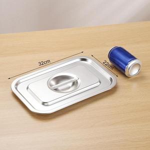 Hình chữ nhật sâu phục vụ khay với xử lý 32*22cm Hot Bán trái cây Snack đa-chiều cao lớn không gỉ lưu trữ container - Product Image 6