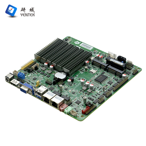 Carte mère industrielle Mini ITX sans ventilateur avec processeur quadricœur J1900 DDR3, HD VGA LVDS EDP 12V, 2 LAN, 6 COM - Product Image 1