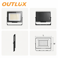Projecteurs LED extérieurs étanches IP65 pour parking, directement de l'usine, 50W 100W 150W 200W 300W 350W
