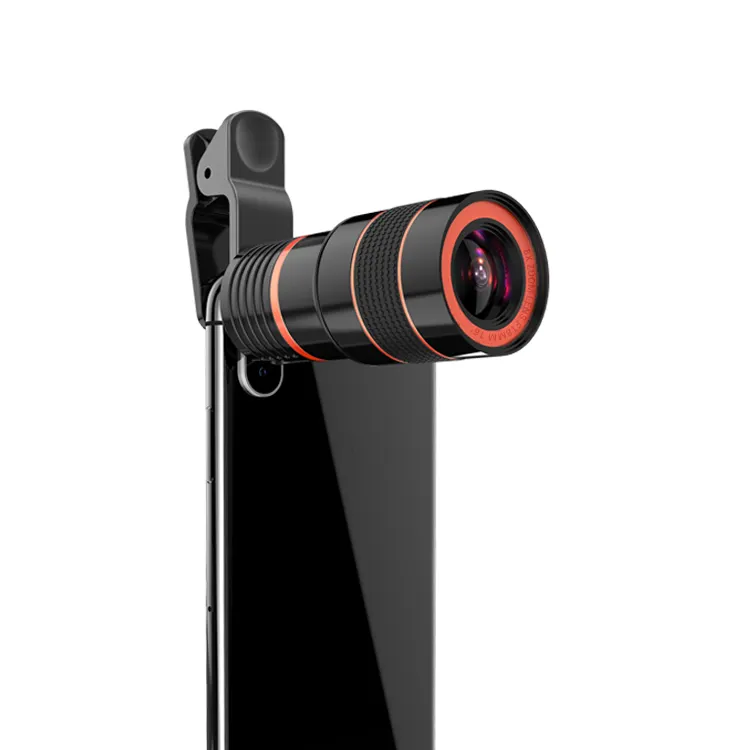 Discount black 8x cell phone telescope lens