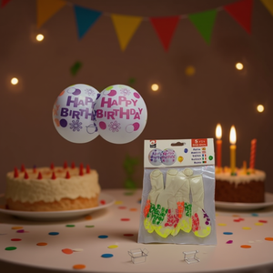 Happy Birthday Balloons 5 Inch Pack Of 12 Party Decorations - Product Image 3