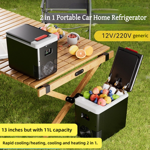 Portable 10L Mini refroidisseur thermoélectrique Tesla compresseur 12V 220V AC réfrigérateur LCD écran tactile à faible bruit pour voiture maison hôtel - Product Image 3