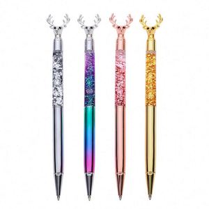 Nice Soft Rose Gold Trims Gloss Hotel Metal <b>Colorful</b> Rotate Ballpoint <b>Pen</b> for Birthday Wedding Gifts - Product Image 3