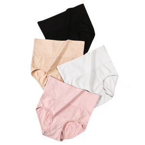 Femmes taille haute nid d'abeille chaud palais minceur slips quotidien tricoté sans couture couleur unie serré <span class=keywords><strong>caleçon</strong></span> usine directe - Product Image 1