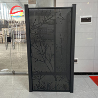 Panneaux décoratifs découpés au laser sur mesure SHENGJIE, en métal aluminium, écran d'intimité extérieur, façade extérieure
