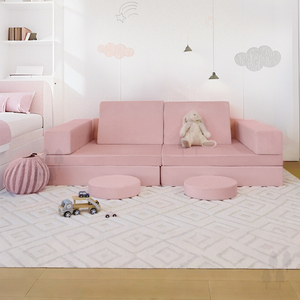 Canapé-lit pliable pour enfants, en flanelle douce, cadeau pour enfants, canapé de jeu pour chambre à coucher, salon, utilisation en extérieur - Product Image 3