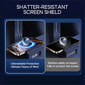 Heybingo 0.33mm protecteur d'écran en verre trempé Transparent pour iPhone 16 15 Pro Max installation Simple anti-rayures HD clair - Product Image 4