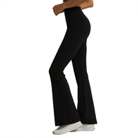 ADCK41037 femmes sensation nue taille haute Yoga Flare nouveau pantalon de Fitness avec hanche ascenseur solide motif serré cloche bas