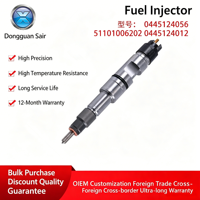 Inyector de Combustible Common Rail 100% Nuevo 0445124056 51101006202 0445124012 para Cummins QSB4.5 QSB6.7 Komatsu SAA6d107