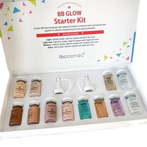 Kit de sérum Derma Pen coréen 8 ml x 12 flacons, crème <span class=keywords><strong>BB</strong></span> <span class=keywords><strong>Glow</strong></span> <span class=keywords><strong>White</strong></span>, sérum <span class=keywords><strong>Meso</strong></span>, fond de teint, kit booster pour la peau - Product Image 5