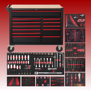 Chariot à outils d'atelier March Expo, ensemble d'outils de 471 pièces pour l'entretien <span class=keywords><strong>professionnel</strong></span> des ateliers - Product Image 1