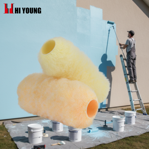 Rodillo de <span class=keywords><strong>Pintura</strong></span> de Poliéster Naranja para Pared y Techo, Estilo Estadounidense, 9 x 1 1/4'', Anti-goteo - Product Image 1