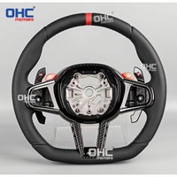 Volant sport en cuir personnalisé en fibre de carbone véritable pour BMW CS 2024 M3 F30 G20 G30 E60 E46 E90 M5 F10 Ohc