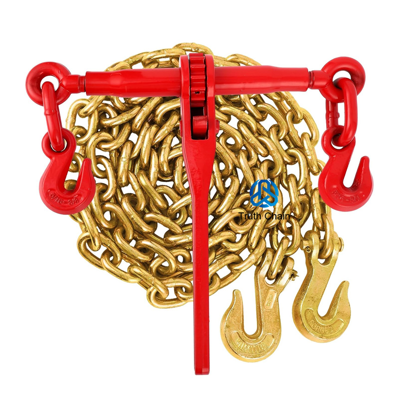 2 Pack Heavy Duty G70 5/16" Clevis Slip Hook W/ Safety Latch Flatbed Truck Trailer Transport Tow Chain Hook 4700 Lbs Wll
