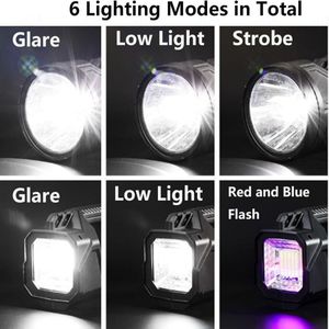 5W <b>Rechargeable</b> Spotlights Ultra Bright <b>Flashlight</b> LED Emergency Headlight Handheld Emergency Searchlight for Outdoor - Product Image 3