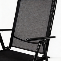 Chaise de pêche d'extérieur légère et portable à cadre métallique, prix de gros, chaise pliante inclinable de plage réglable en 7 positions