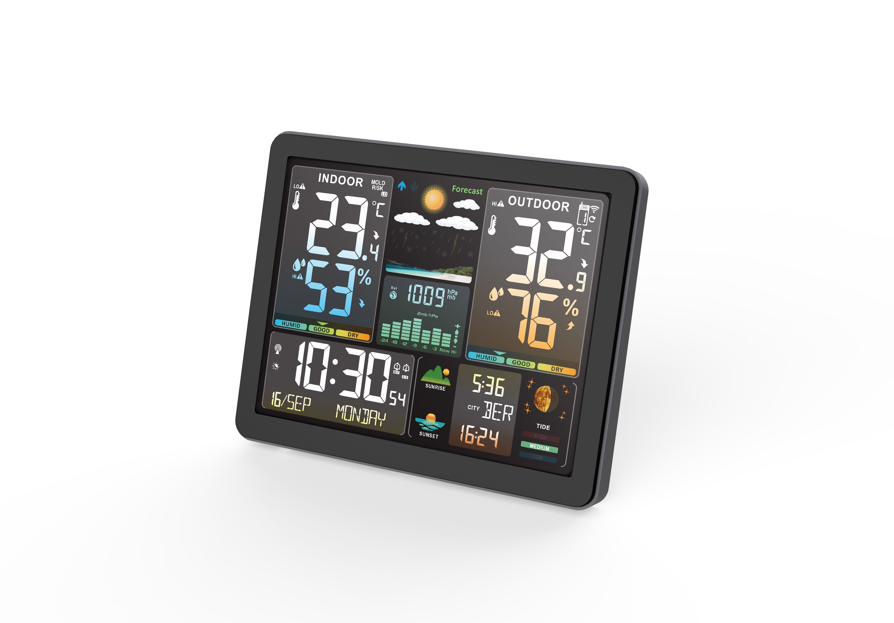 Station Météo Sans Fil BALDR - Thermomètre Hygromètre Intérieur/extérieur Avec écran LCD Et Capteur