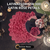 Lot économique de 100 pétales de rose en satin pré-faits, kit DIY semi-finis pour des roses éternelles, gain de temps et d'efforts