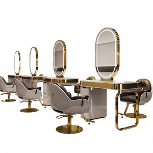 Espejo de lujo moderno para peluquería comercial, salón de belleza, vestidor con espejo de una o dos caras, ideal para influencers. - Product Image 1