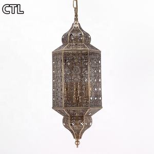 โคมไฟเพดานสไตล์โมร็อกโก ลอฟท์ ย้อนยุค วินเทจ คลาสสิก รัสติก โลหะกลวง แนวอินดัสเทรียล สำหรับห้องครัวและบาร์ - Product Image 3