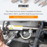 Outil de prise de carburant haute pression 19MM pour Detroit Diesel DD13 DD15 DD16 W47058090900 Outils de camion
