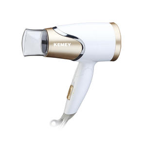 Kemey KM-6832 Foldable <b>Hair</b> <b>Dryer</b> 1800W With Concentrator And Diffuser Nozzle For Home And Salon Use - Product Image 2