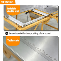 Scie à table coulissante en promotion avec table extra large pour la découpe de panneaux MDF et de contreplaqué de grande taille