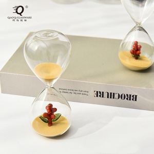Clessidra creativa 10 <span class=keywords><strong>minuti</strong></span> Timer forma tridimensionale arredamento per la casa vetro artigianato regalo di compleanno Timer sabbia - Product Image 4