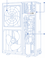 Système de climatisation multi-zones Carrier 12000 24000 36000 48000 Btu, unité intérieure et extérieure, mini VRF, pour la famille et l'hôtel