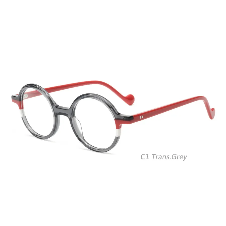 Monture-gafas ópticas de acetato, monture lunette DE LUXE, montura vintage, 2136
