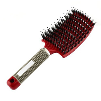 Top Magic Brosse À Cheveux Extension De Cheveux Couleur Rose Enchevêtrement Personnalisé Doux Mat Finition Démêlant Brosse À Cheveux Logo Personnalisé