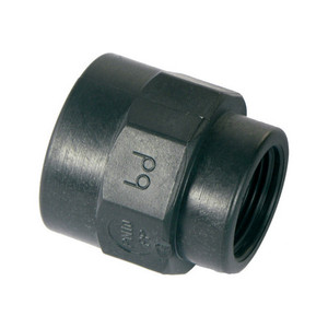 Raccordo per Acqua da Giardino in PP Nero con Manicotto Ridotto 3/4 X 1/2 - Product Image 1
