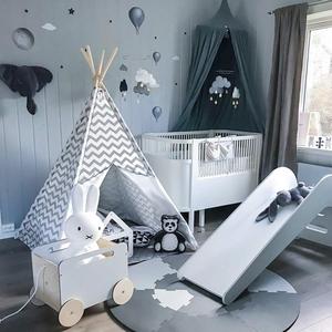 Tende portatili per bambini Tipi Play House per bambini in tela di cotone indiano <span class=keywords><strong>tenda</strong></span> da gioco per bambini piccola spiaggia Teepee Party Room arredamento - Product Image 4