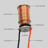 Bobina Inductora de Corrientes Parásitas en Miniatura de Alta Precisión Personalizada, Bobina de Sensor Magnético de Alambre de Cobre Ultrafino de 0.02mm para Motores Eléctricos