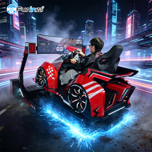 Simulatore di Moto <span class=keywords><strong>da</strong></span> Corsa in Realtà Virtuale FuninVR, Giostra per Parchi Divertimento, Trenino Elettrico per Bambini - Product Image 1