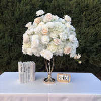 Boules de fleurs artificielles colorées de 70 cm, bouquet de roses artificielles de haute qualité, centre de table pour mariage