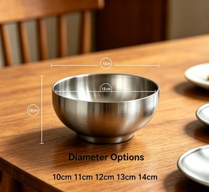 Bol ultraléger populaire pour le camping, la randonnée, les voyages, vaisselle en acier inoxydable, petit plat à assaisonnement, tasse à sauce de cuisine, bol à trempette - Product Image 6