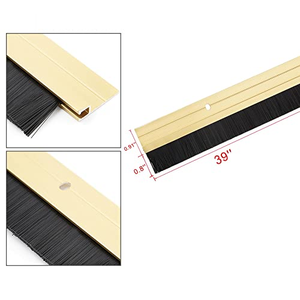 Burlete de cepillo para la parte inferior de la puerta |   Burlete Aislante Acústico y Antipolvo para Puertas de Madera y Metal - Product Image 3