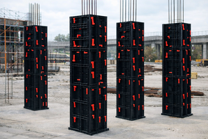 Rectangular Square Column Plastic <strong>Formwork</strong> Reusable Mold <strong>Shuttering</strong> for square Column <strong>Formwork</strong> Panels - Product Image 3