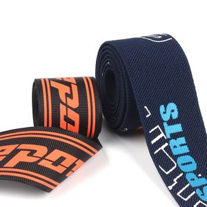 2.9Cm Bronzing Printed Elastic <b>Webbing</b> Tape Hair Ties Elastic Tape Custom Printed Elastic Band - Product Image 4